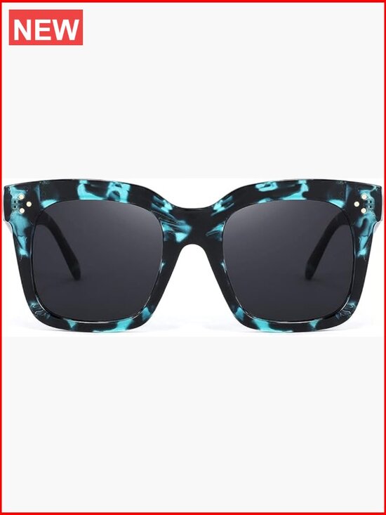 Vintage Square Sunglasses UV400 Protection Non-Polarized Retro main image 5